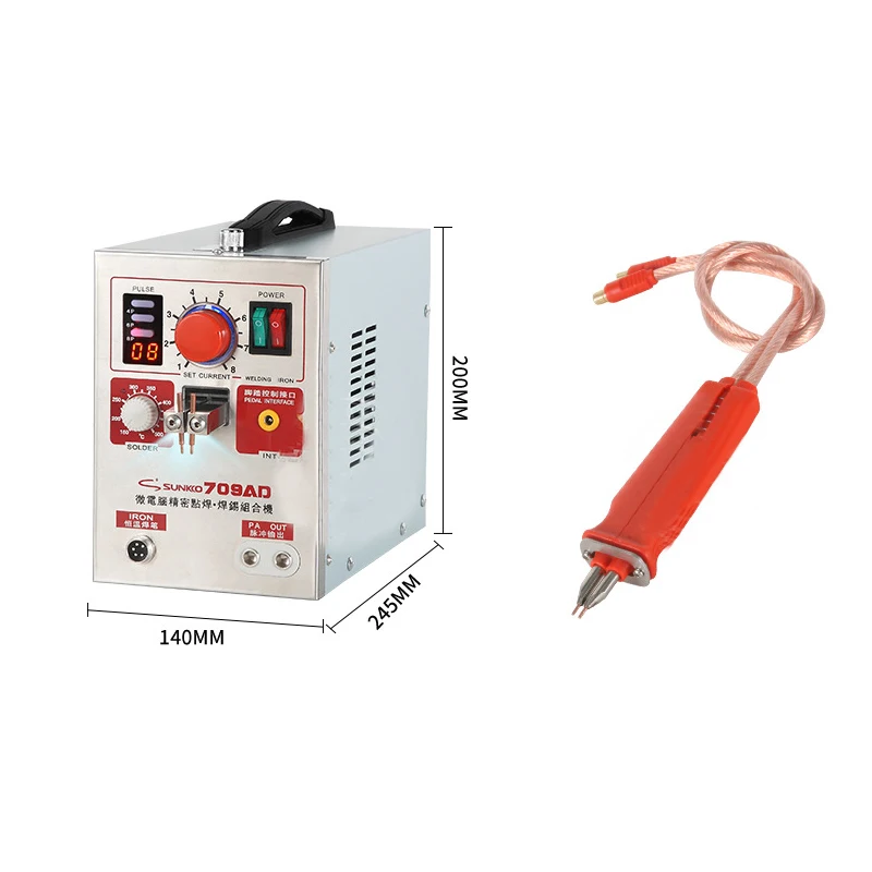 

709AD 110V Pulse Spot Welder Battery Welding Soldering Machine 3in1 for 18650 with 70B Welding Pen