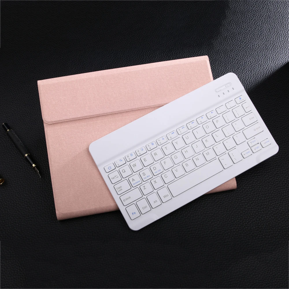 Для ipad 7th 10," американская Bluetooth клавиатура чехол для планшета 7 цветов с подсветкой кожаный чехол держатель ручки