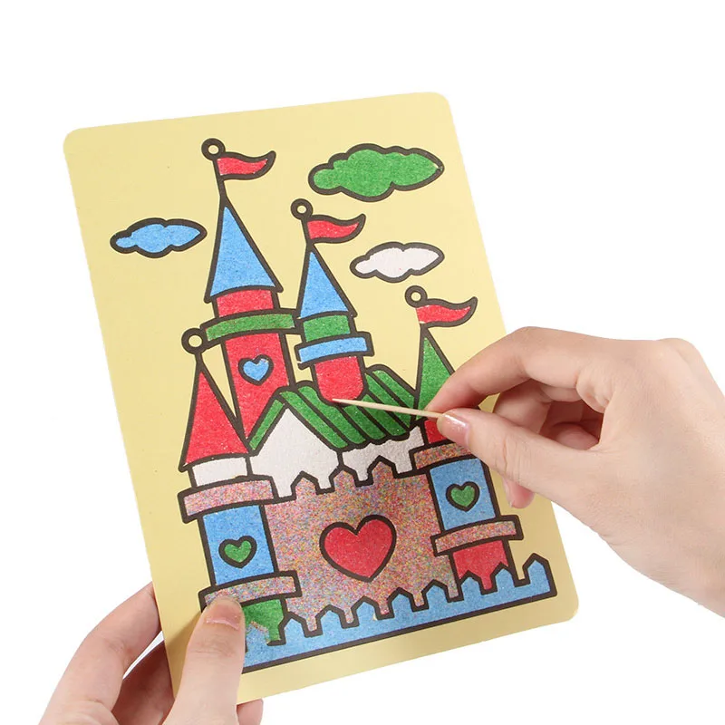 5 шт./партия цветная картина из песка выберите для мальчиков и девочек стиль детей