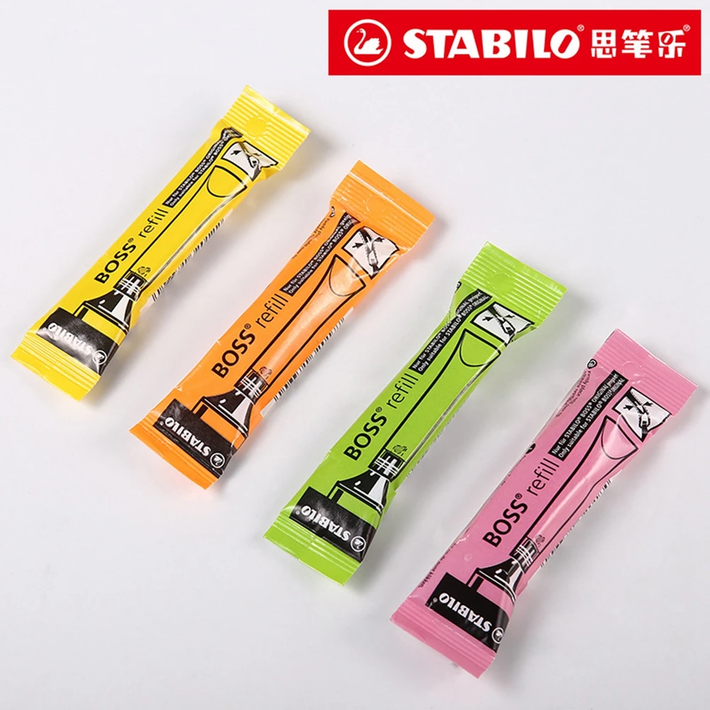 6 шт./лот Stabilo 070 заправка хайлайтера Для Boss 70 яркий цветной экологичный цвет 2 3