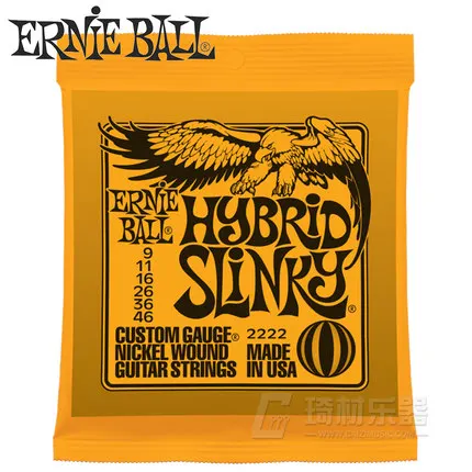 

Ernie Ball 2222 Hybrid Slinky Nickel Wound Electric Guitar Strings 9-46