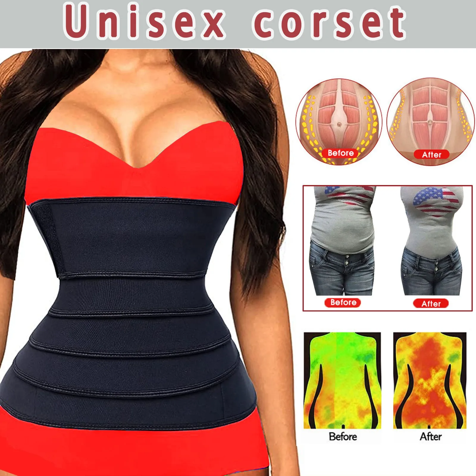 

Women Body Shaper Underwear Firm Control Motion Abdominal Band Corset Waist Slimming Female Shapewear Trainer Tummy Bodysuit