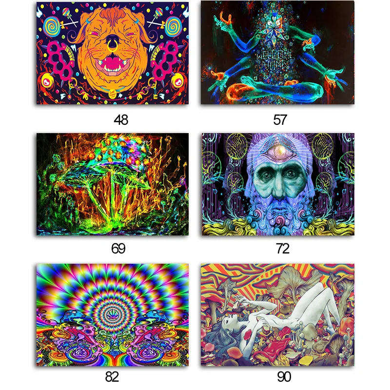 Пикантные Очаровательные шелковые ткани плакат гриб психоделическая футболка