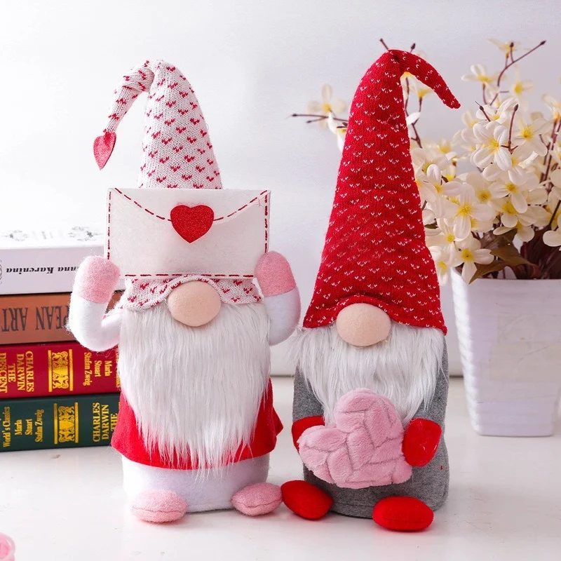 

Wedding Decoration Love Faceless Gnome Doll Valentine's Day Gifts for Girlfriend Birthday Wedding Anniversary Ornaments