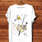 Рубашка Vassily Kandinsky из 100% хлопка с мягким натянутым принтом, винтажный стиль, нежное натяжение (1923), новинка, летние топы, футболки