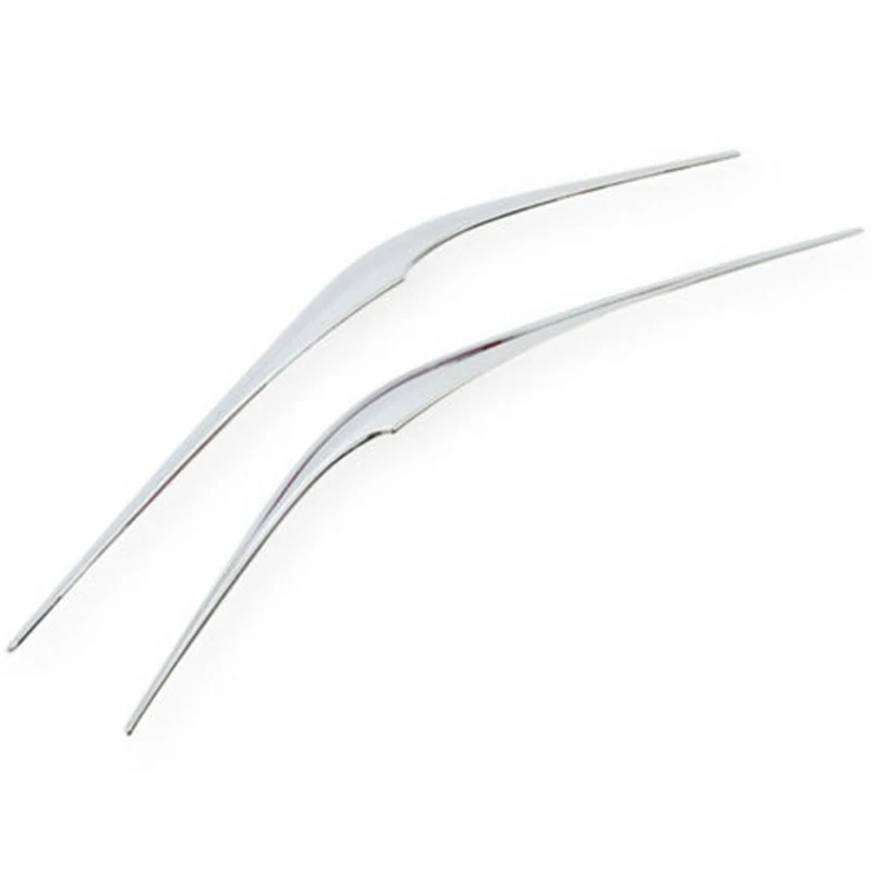 

for Mazda Cx-5 Cx5 Kf 2017 2018 2019 2020 Front Headlight Lamp Cover Trim Eyelid Strips Silver