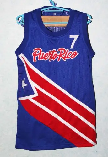 

#7 CARLOS ARROYO #5 Jose J.J. Barea TEAM PUERTO RICO JERSEY WHITE AUTHORIZED NEW SEWN any Custom name, number and sizes