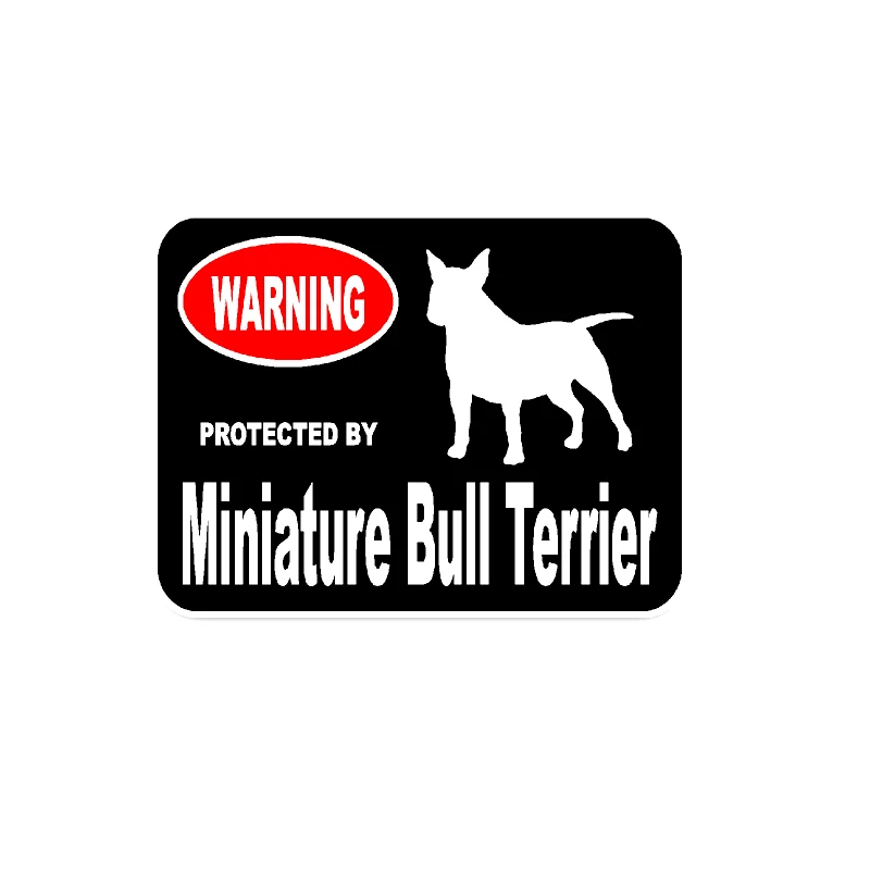 

New Personality Miniature Bull Terrier Dog KK Car Stickers Motorcycle Decals Scratches Waterproof PVC 15cm *11cm Accessories