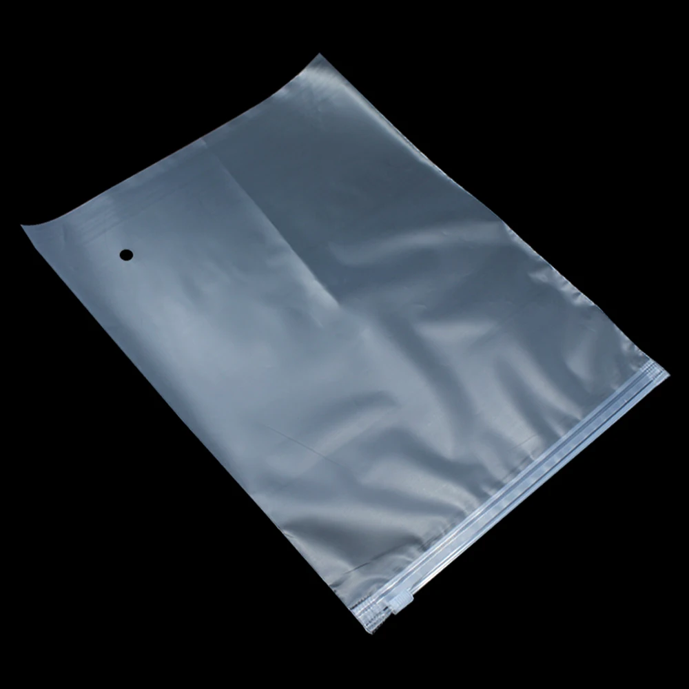 Пластиковый пакет для хранения матовый прозрачный с застежкой молнией плотно