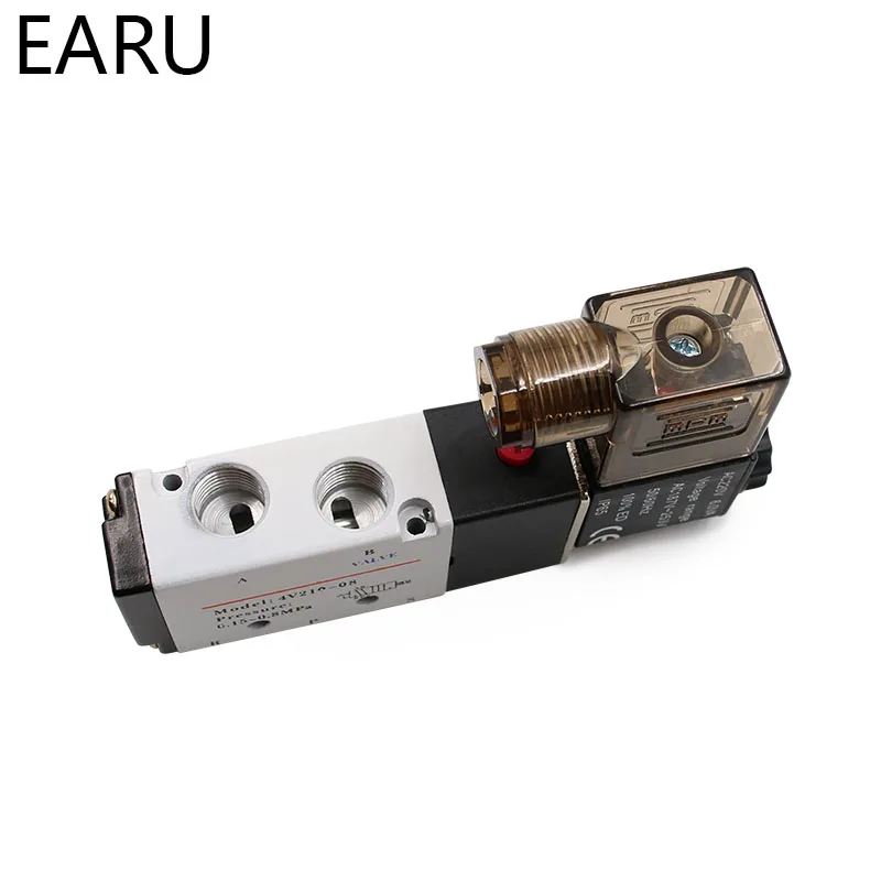 1 шт. 4V210-08 G1/4 &quot2 положения 5 портов воздушный Соленоидный клапан пневматический