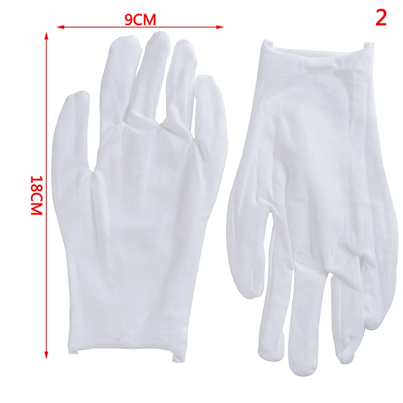 

Белые хлопковые рабочие перчатки