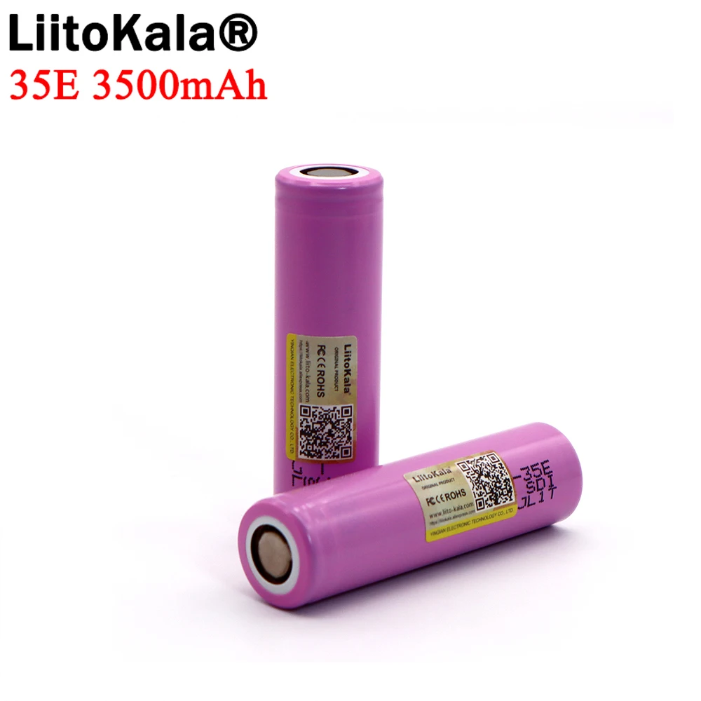 

Genuine/Original 8-40PCS Liitokala 18650-35E power lithium battery 3500mAh 3.7v 25A high power INR18650 for electrical tools