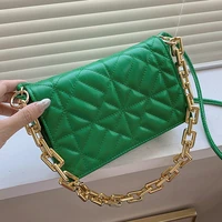 green crossbody bags for women leather flap messenger bag solid diamond lattice shoulder bag female sac a main ladies handbags