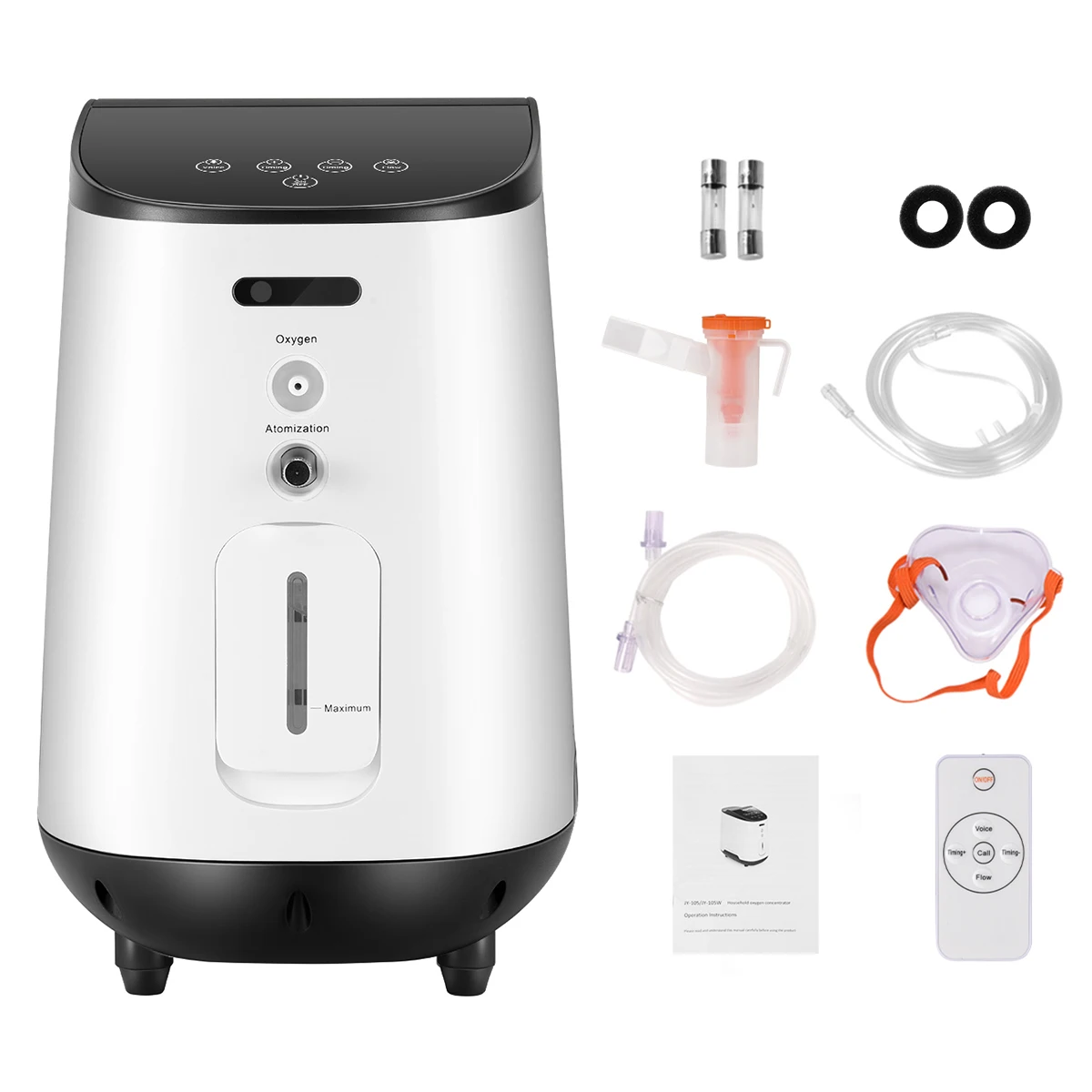 

TTLIFE 1-6L/min Portable Oxygen MachineAir Purifier for Home and Travel Use Oxygen Concentrator Ozone Generator 110V