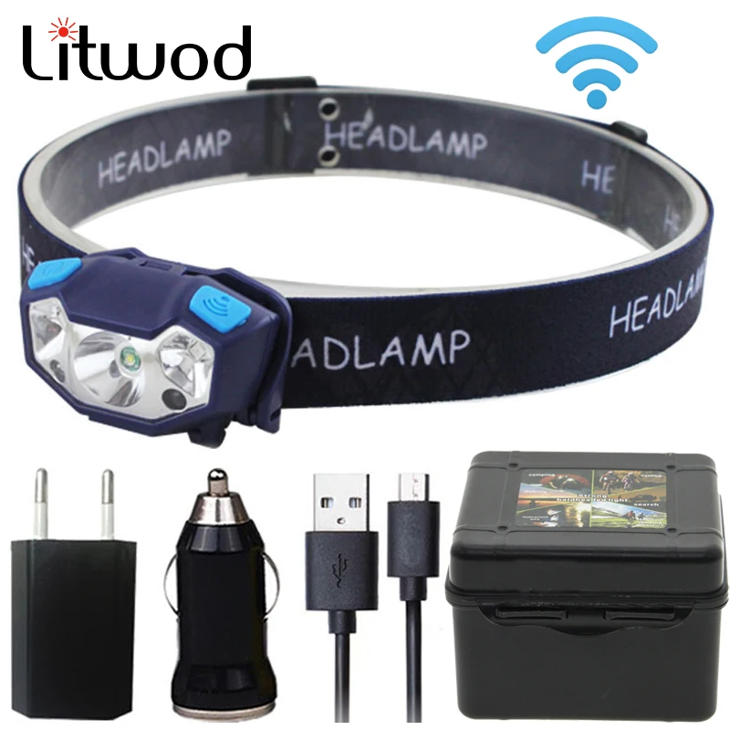 Светодиодный фонасветильник Litwod Z20T19 лм USB фонарь|Налобные LED-фонари| |