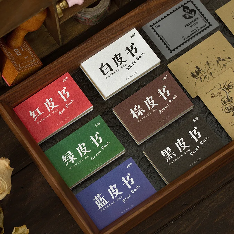 

60pcs/pack Mini Washi Paper Card Memo Pad Decorative Stationery Scrapbooking DIY Diary Album Lable Retro Material