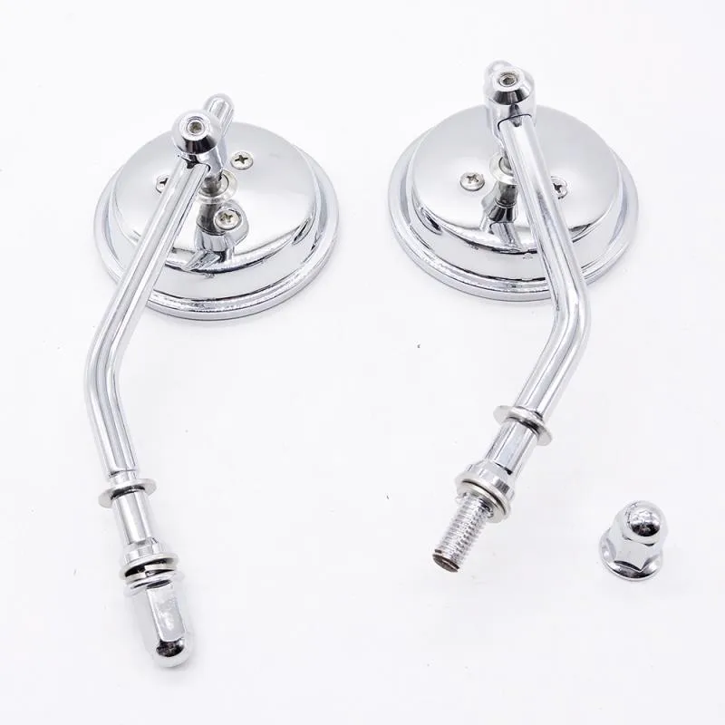 

Black/Chrome Round Rearview Mirror For Harley Sportster 883 1200 Iron 883 Softail Dyna Fatboy Motorcycle Rear View Mirrors