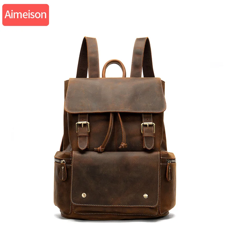 Aimeison мужская дорожная сумка водонепроницаемая кожа большая емкость