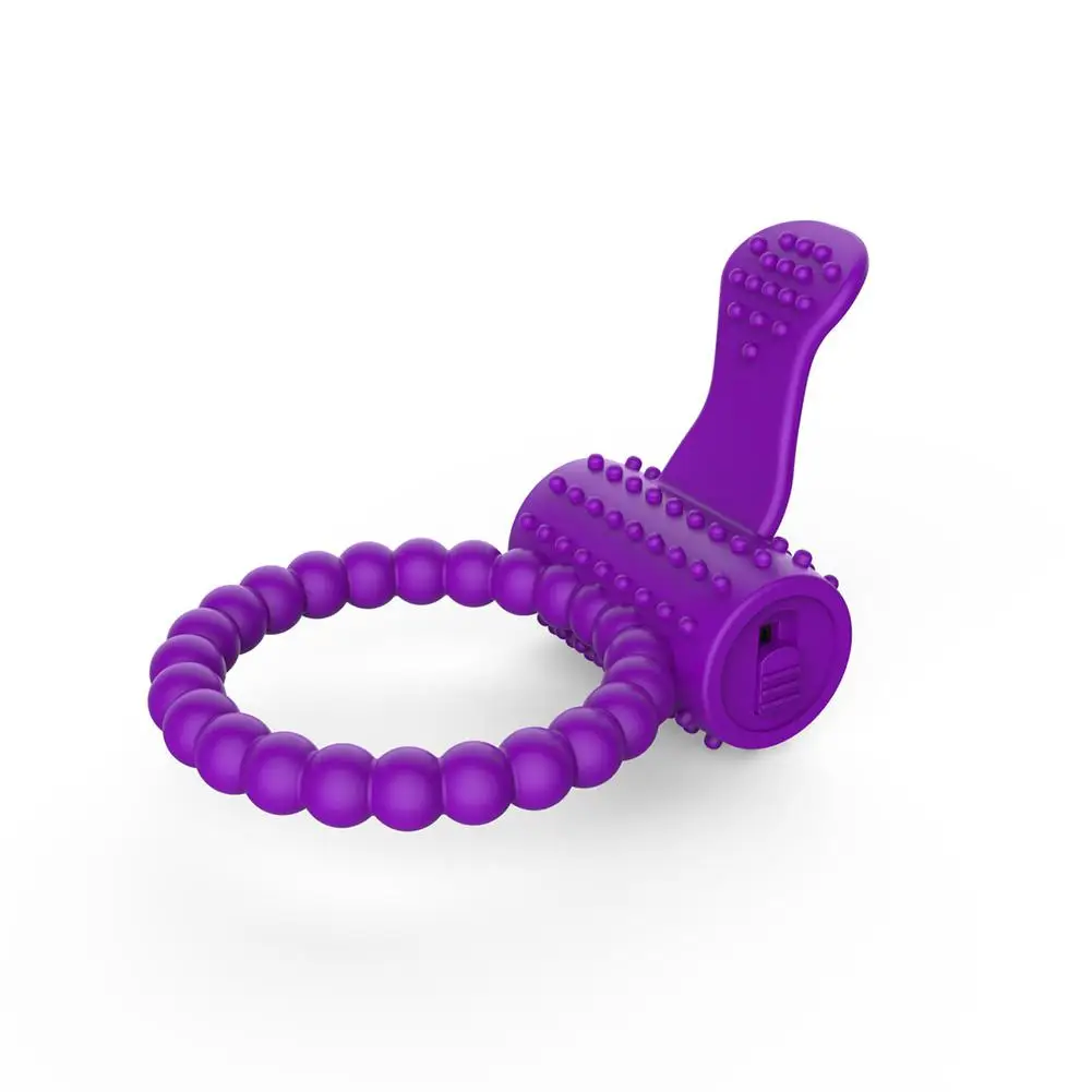 Мягкое Силиконовое двойное вибрирующее кольцо на пенис RABBITOW Кольца для пениса