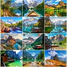MomoArt 5D Алмазная вышивка река Алмазная мозаика декорации Алмазная Живопись горы полная площадь Алмазный декор для дома