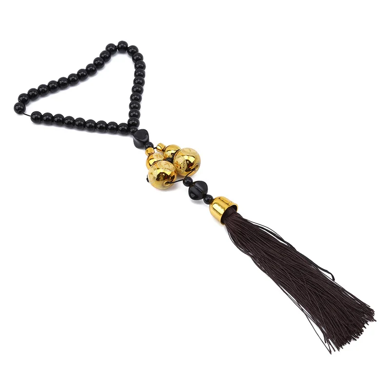 Деревянные бусины Будды зеркало заднего вида для автомобиля подвесной кулон