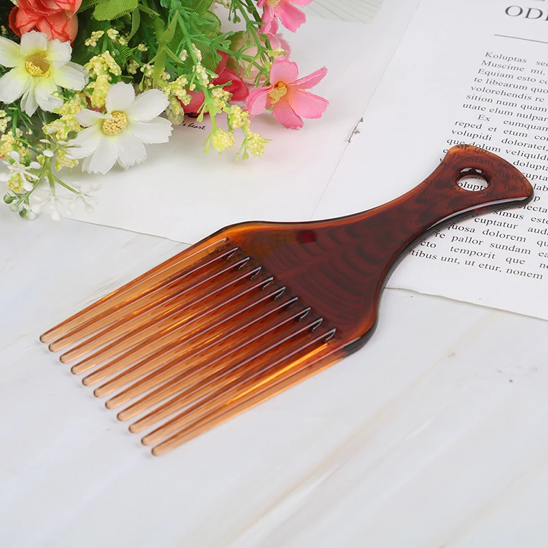 

Women Random Wide Tooth Hair Comb Curly Hair Brush Salon Hairdressing Styling Long Tooth Styling Pick Comb NEW