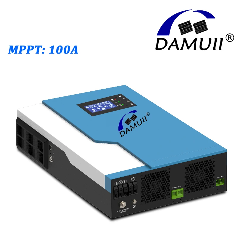 DAMUII 5.5Kva 5500 ВАТТ Инвертор для солнечной батареи MPPT 100A 500VDC PV вход 220VAC 48VDC 5.5KW