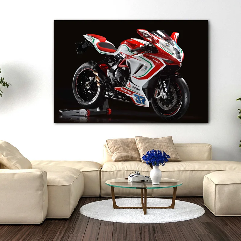 Постеры и принты транспортных средств Agusta F3 Superbike мотоцикл гоночный автомобиль DIY