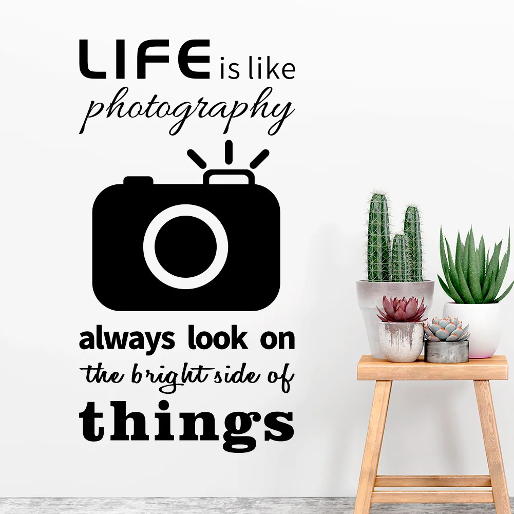 

Creative Camera English Alphabet Wall Sticker For Office Living Room Decor Art Decals Wallpaper Home Decor Stickers Poster