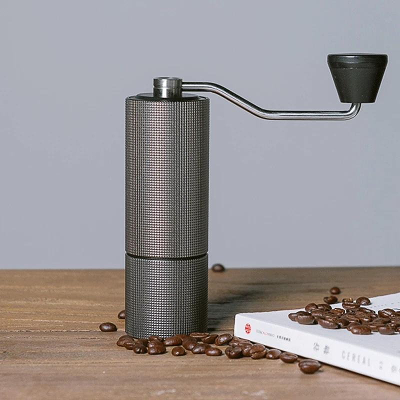 Timemore-Molinillo de caf&eacute; manual de aluminio, minimolino de alta calidad C2, rebaba de acero inoxidable, actualizaci&oacute;n-1