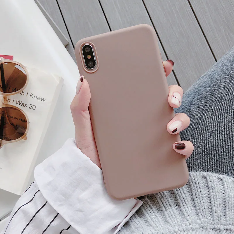 Коричневый Для huawei P20 Lite P30 Pro P8 P9 P10 Lite чехол Ультратонкий чехол сплошной цвет чехол s для huawei P Smart Y5 Y6 Y7 Prime Y9 чехол - Цвет: Коричневый