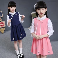 school girls old fashioned dress kids preppy clothes school dresses for girls spring autumn long sleeve clothing age 13 to 4 y