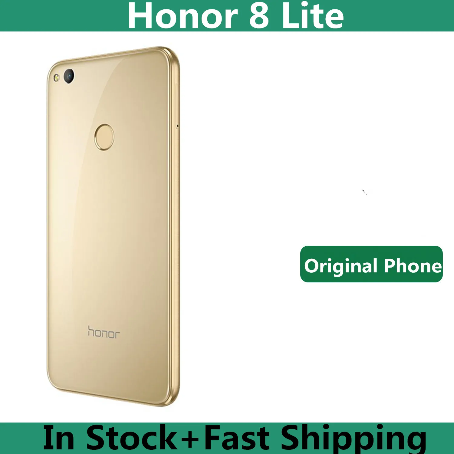 Смартфон Honor 8 Lite, Международная прошивка, сканер отпечатков пальцев,  экран 5,2 дюйма, Android 7,0, Kirin 655, двойная камера 12 Мп, GPS, ...