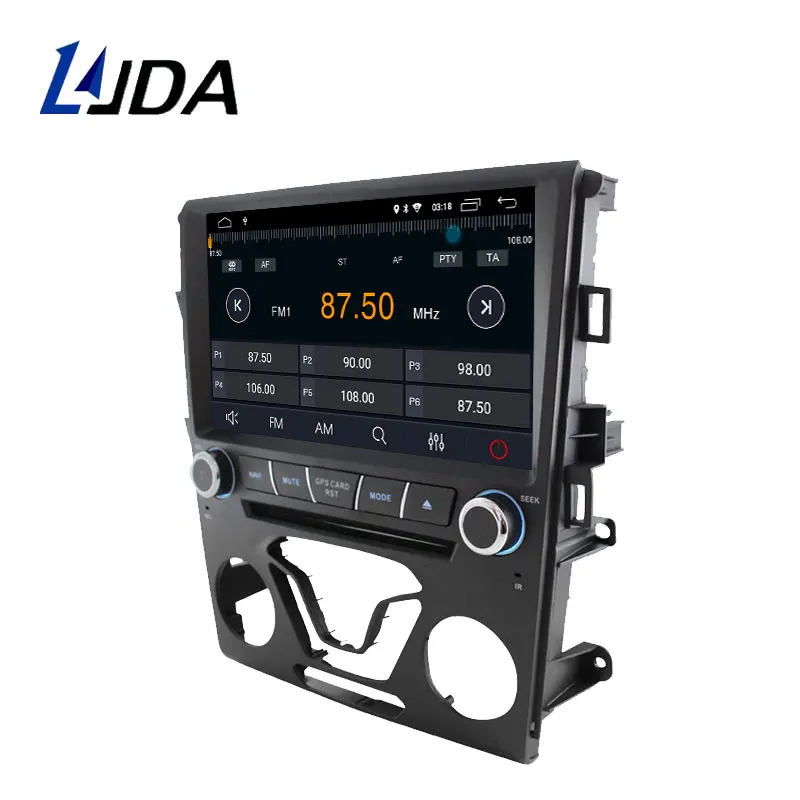LJDA Android 10 автомобильный мультимедийный плеер для Ford Mondeo Fusion 2013 gps Навигация стерео CD DVD плеер wifi 1 Din автомагнитола