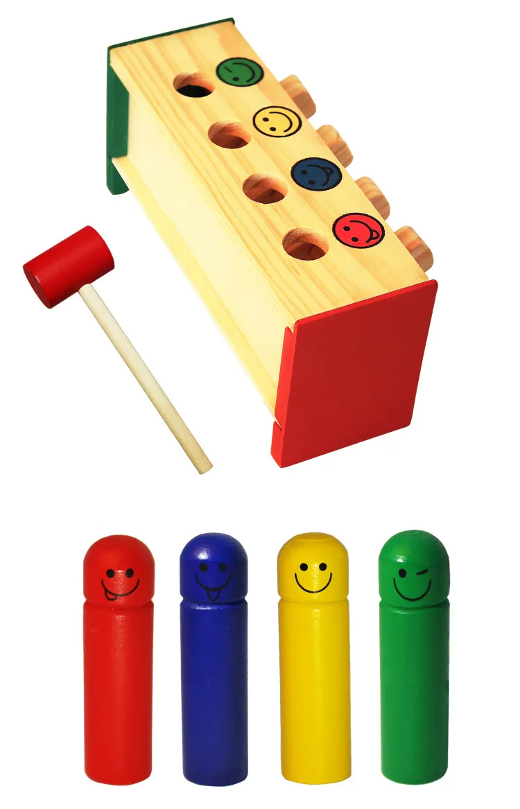 1 Набор креативная деревянная перкуссия игрушки для детей стучать скамейку