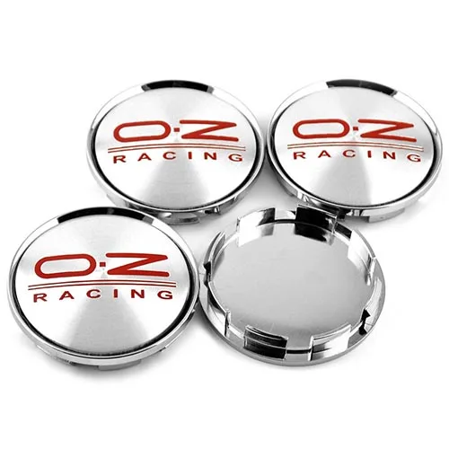 Silver Red 4 шт. OZ Racing 63 мм колпачок ступицы колеса M595 для O.Z Rim Superturismo Ultraleggera углеродного волокна стиль купить 4 получить 1 бесплатно - Цвет: Silver Red