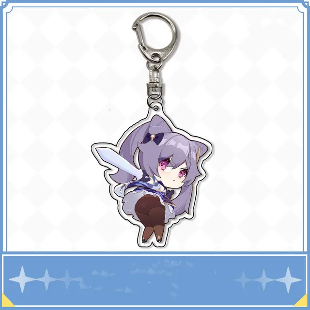 

Animation and game peripherals Original God Acrylic Key Ring Pymon Seven Seven Diluk Son Keychain Car Charm Keychains