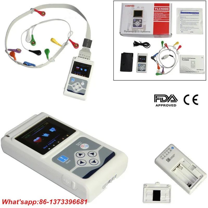 CONTEC TLC5000 динамическая система ЭКГ 12 каналов 24 ч holter/анализатор программное