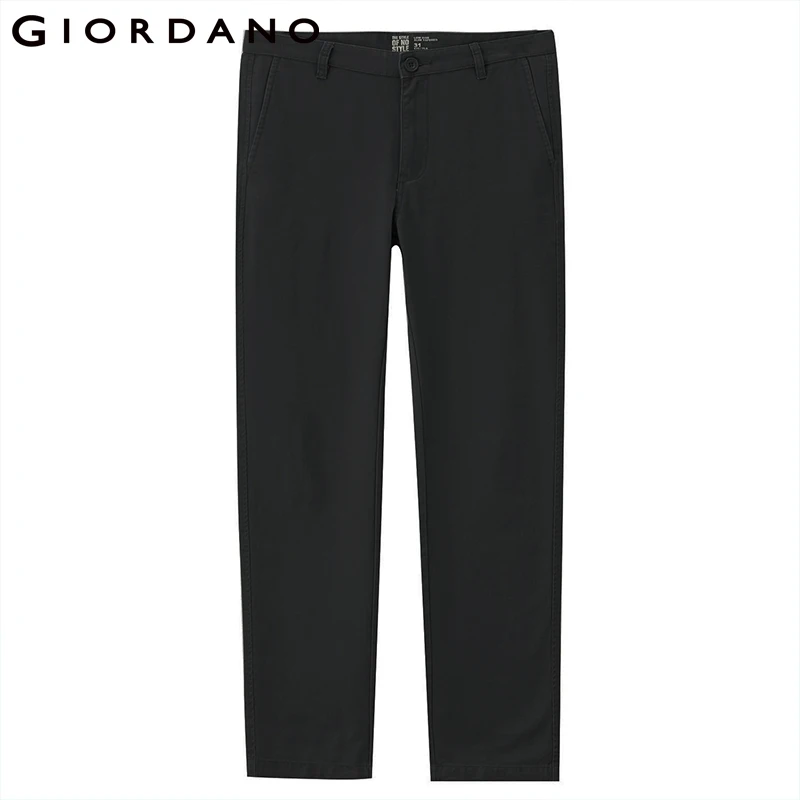 Giordano мужские хлопчатобумажные повседневные брюки на средней талии slim fit，данные брюки выполнены в двух цветах