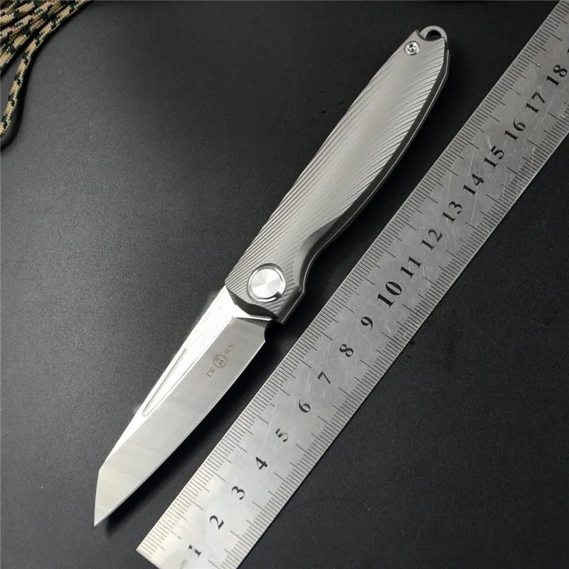 Складной карманный нож twotwin-m390 лезвие 2 76 дюйма Походный инструмент для выживания