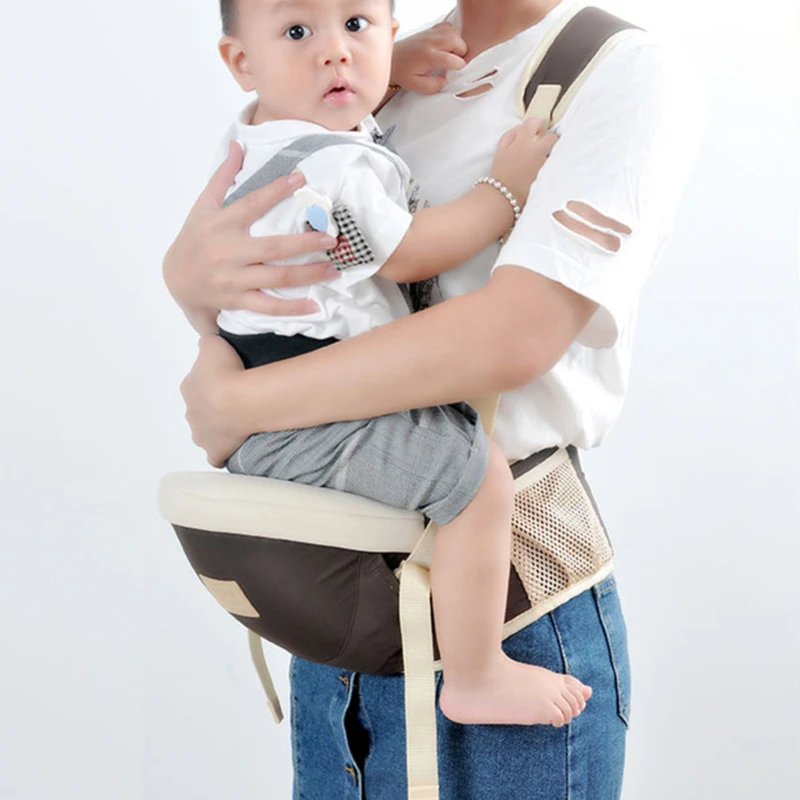 Portabeb&eacute;s con tirantes tipo canguro para ni&ntilde;os, taburete de cintura, mochila, asiento de cadera multifuncional-2