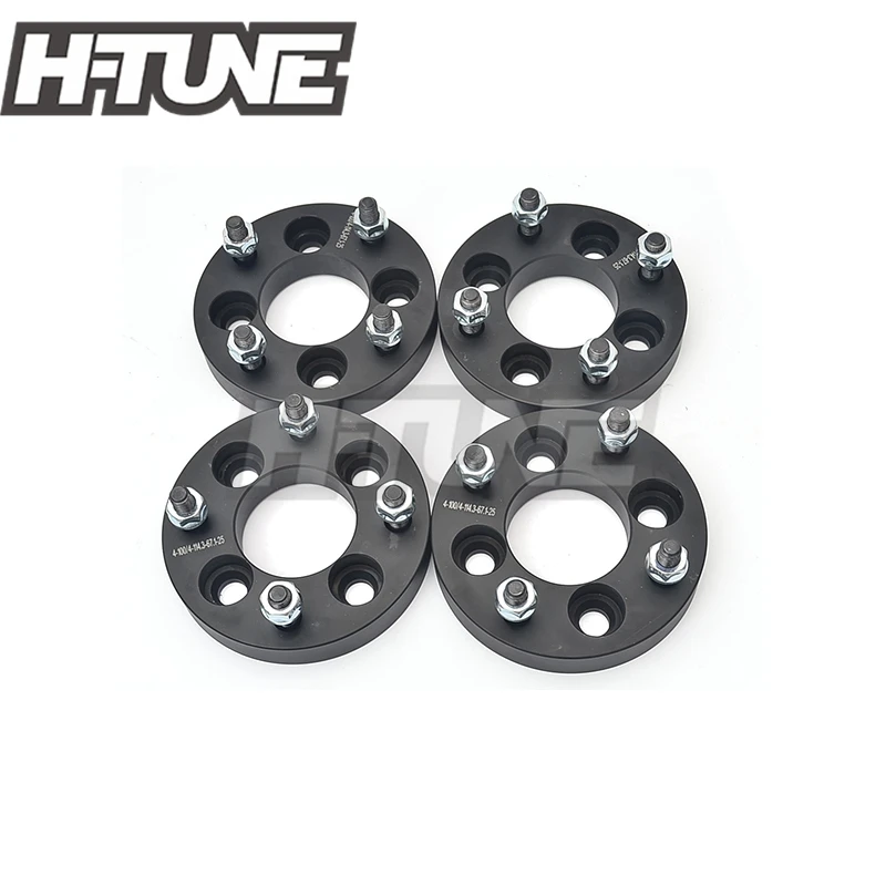 H TUNE 4 шт. Кованый алюминий черный 4x100 до 4x114 3 67.1CB 25 мм прокладки колеса подходят для