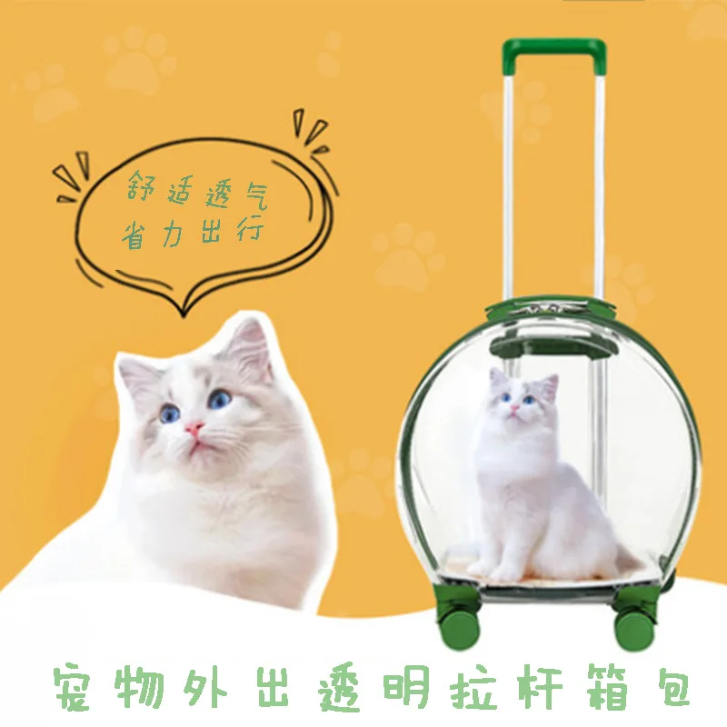 

Cat Carrier Bag Breathable Transparent Spacious Fashion And Four Season Puppy Dog Portable Foldable Travel Products