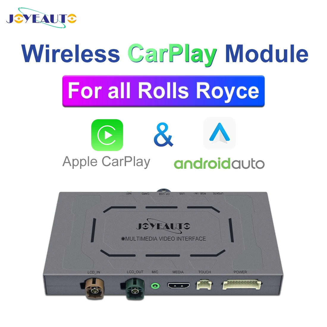 Беспроводной модуль JoyeAuto Apple Carplay для Rolls Royce Wraith Ghost Dawn Cullinan Phantom 2009-2018 Android блок