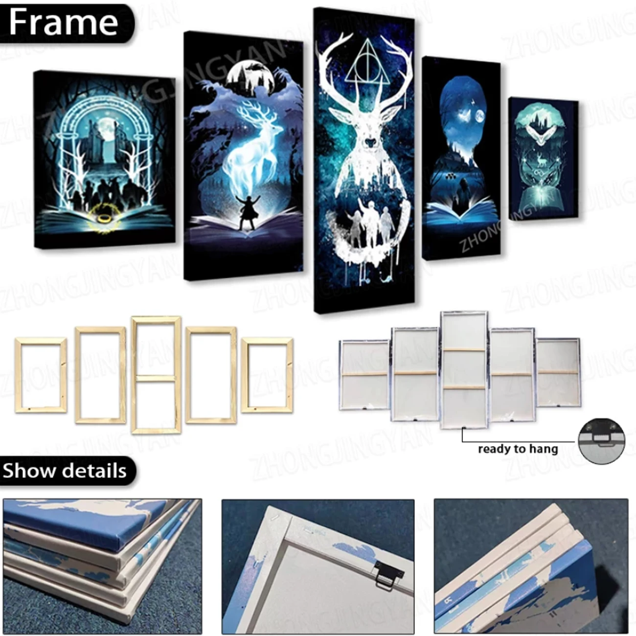 Холст искусство стен 5 шт. SEKIRO: Тени умирают дважды картины видеоигр для гостиной