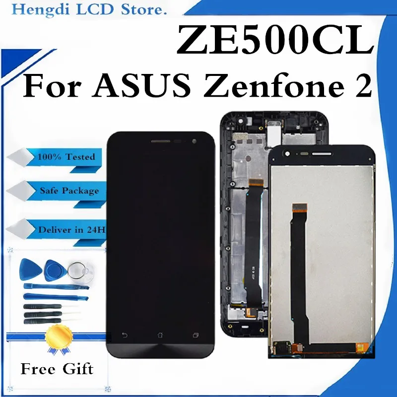 

For ASUS ZE500CL Z00D LCD With Frame Digitizer Replacement For ASUS Zenfone 2 ZE500CL Display Screen Touch Panel