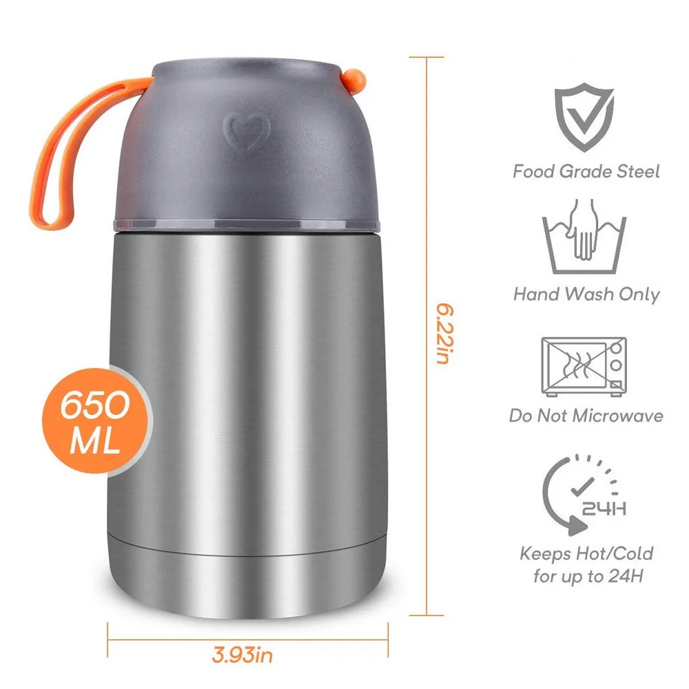 Креативная портативная кастрюля из нержавеющей стали вакуумная изоляция