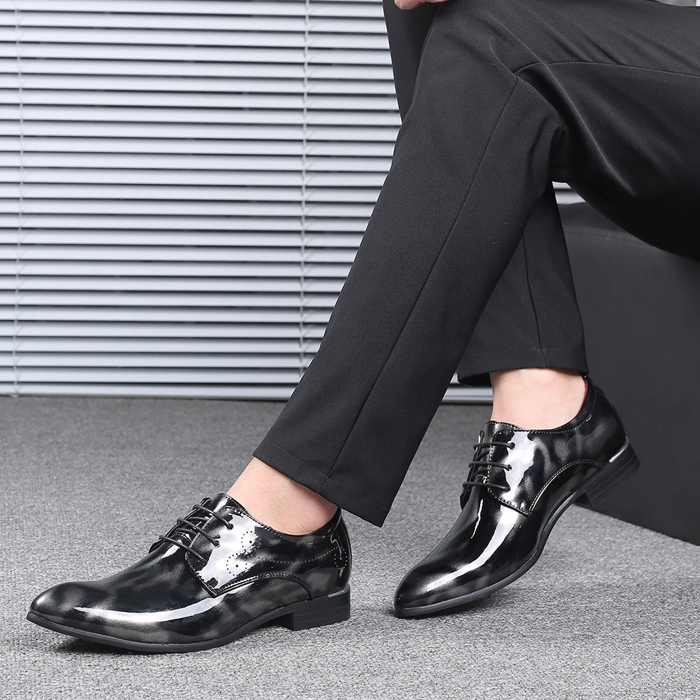 

Men Formal Shoes Shoes Men Leather Formal For Mens Casual Black Men's Spring Male Shoe Sneakers Summer Dress Large Size Man