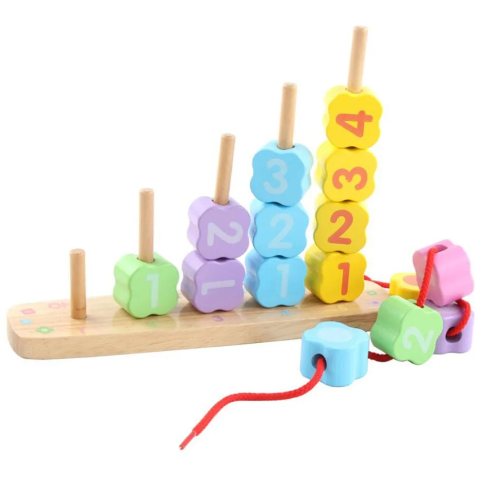 

Colorful Wooden Beading Balance Game Blocks Heap Pile Color Number Learning Multi-function Toys Learning Educational Toy Hot