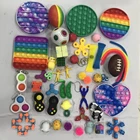 Сенсорные игрушки-Непоседы, набор из 101425 шт., игрушки для снятия стресса и беспокойства для детей, мяч-антистресс, сетка и мрамор
